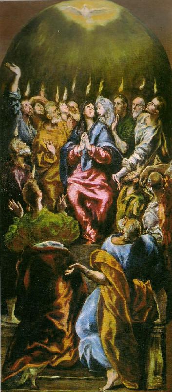 El Greco descent of the holy ghost Sweden oil painting art